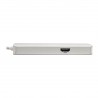 Tripp Lite USB-C Docking Station, 4K @ 30 Hz, HDMI, Thunderbolt 3, USB-A Hub, PD Charging, SD/Micro SD, GbE - Silver