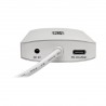 Tripp Lite USB-C Docking Station, 4K @ 30 Hz, HDMI, Thunderbolt 3, USB-A Hub, PD Charging, SD/Micro SD, GbE - Silver