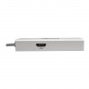 Tripp Lite USB-C Docking Station, 4K @ 30 Hz, HDMI, Thunderbolt 3, USB Hub, Gb Ethernet – Silver