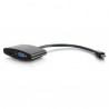 C2G 80935 cable interface/gender adapter Mini DisplayPort HDMI + VGA Black
