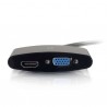 C2G 80935 cable interface/gender adapter Mini DisplayPort HDMI + VGA Black