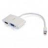 C2G 80936 cable interface/gender adapter Mini DisplayPort HDMI + VGA White