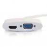 C2G 80936 cable interface/gender adapter Mini DisplayPort HDMI + VGA White
