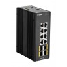 D-Link DIS‑300G‑12SW Managed L2 Gigabit Ethernet (10/100/1000) Black