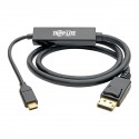 Tripp Lite USB-C to DisplayPort Cable, 4K @ 60Hz, Thunderbolt 3, 0.91 m