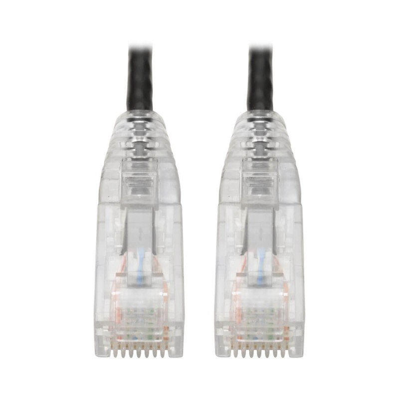 Tripp Lite Cat6 UTP Patch Cable (RJ45) - M/M, Gigabit, Snagless, Molded, Slim, Black, 0.31 m