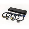 Vertiv Avocent 1x4 KVM switch with USB, push (touch) button switching, keystroke switching, cascade support, internal power supp