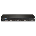 Vertiv 1x8 KVM switch with USB, w/OSD, push (touch) button switching, keystroke switching, cascade support, internal power suppl