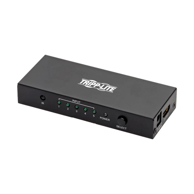 Tripp Lite 5-Port HDMI Switch with Remote Control - 4K x 2K @ 60 Hz (HDMI F/5xF), 3D, HDMI 2.0, HDCP 2.2, EDID