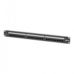 Tripp Lite Cat5e 24-Port Patch Panel - PoE+ Compliant, 110/Krone, 568A/B, RJ45 Ethernet, 1U Rack-Mount