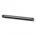 Tripp Lite Cat5e 24-Port Patch Panel - PoE+ Compliant, 110/Krone, 568A/B, RJ45 Ethernet, 1U Rack-Mount