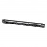 Tripp Lite Cat5e 24-Port Patch Panel - PoE+ Compliant, 110/Krone, 568A/B, RJ45 Ethernet, 1U Rack-Mount
