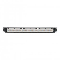 Tripp Lite Cat5e 24-Port Patch Panel - PoE+ Compliant, 110/Krone, 568A/B, RJ45 Ethernet, 1U Rack-Mount