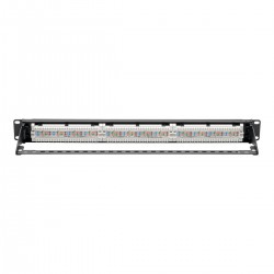Tripp Lite Cat5e 24-Port Patch Panel - PoE+ Compliant, 110/Krone, 568A/B, RJ45 Ethernet, 1U Rack-Mount