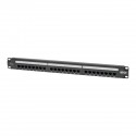 Tripp Lite Cat6 24-Port Patch Panel - PoE+ Compliant, 110/Krone, 568A/B, RJ45 Ethernet, 1U Rack-Mount