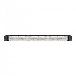 Tripp Lite Cat6 24-Port Patch Panel - PoE+ Compliant, 110/Krone, 568A/B, RJ45 Ethernet, 1U Rack-Mount