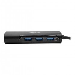 Tripp Lite USB 3.1 Gen 1 USB-C Portable Hub/Adapter, 3 USB-A Ports and Gigabit Ethernet Port, Thunderbolt 3 Compatible, Black