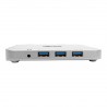 Tripp Lite USB-C Laptop Docking Station w/ mDP, HDMI, VGA, GbE, 4K @ 30 Hz, Thunderbolt 3 - USB-A, PD Charging, Silver