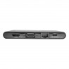 Tripp Lite USB-C Laptop Docking Station - HDMI, VGA, GbE, 4K @ 30 Hz, Thunderbolt 3, USB-A, USB-C, PD Charging 3.0, Black