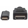 Manhattan 152235 cable interface/gender adapter USB-C HDMI Black