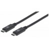 Manhattan 355223 1m USB C USB C Male Male Black USB cable