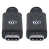 Manhattan 355223 1m USB C USB C Male Male Black USB cable