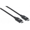 Manhattan 355247 USB cable 2 m USB C Male Black