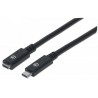 Manhattan 355230 USB cable 0.5 m USB C Male Female Black