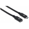 Manhattan 355230 USB cable 0.5 m USB C Male Female Black
