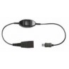 Jabra 8800-00-83 telephony cable 0.3 m Black