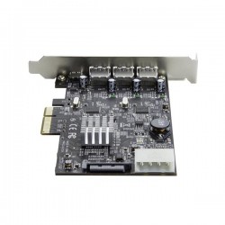 StarTech.com 4-Port USB 3.1 PCIe Card - 3x USB-A and 1x USB-C - 2x Dedicated Channels