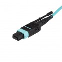 StarTech.com MPO/MTP Fiber Optic Cable - Plenum-Rated - OM3, 40Gb - Push/Pull-Tab - 10 m (30 ft.)