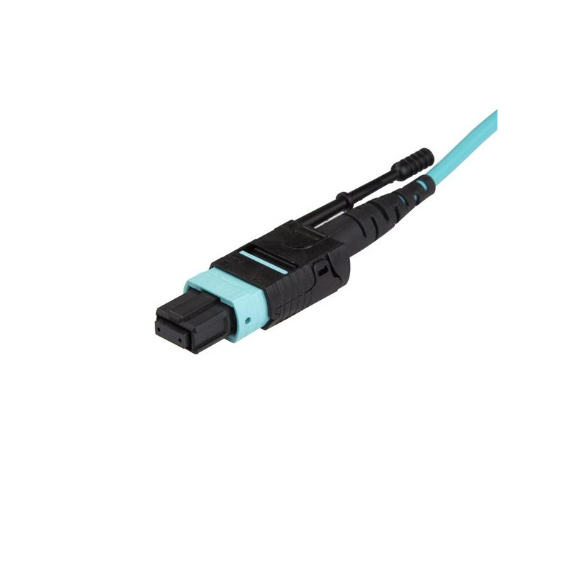 StarTech.com MPO/MTP Fiber Optic Cable - Plenum-Rated - OM3, 40Gb - Push/Pull-Tab - 5 m (15 ft.)