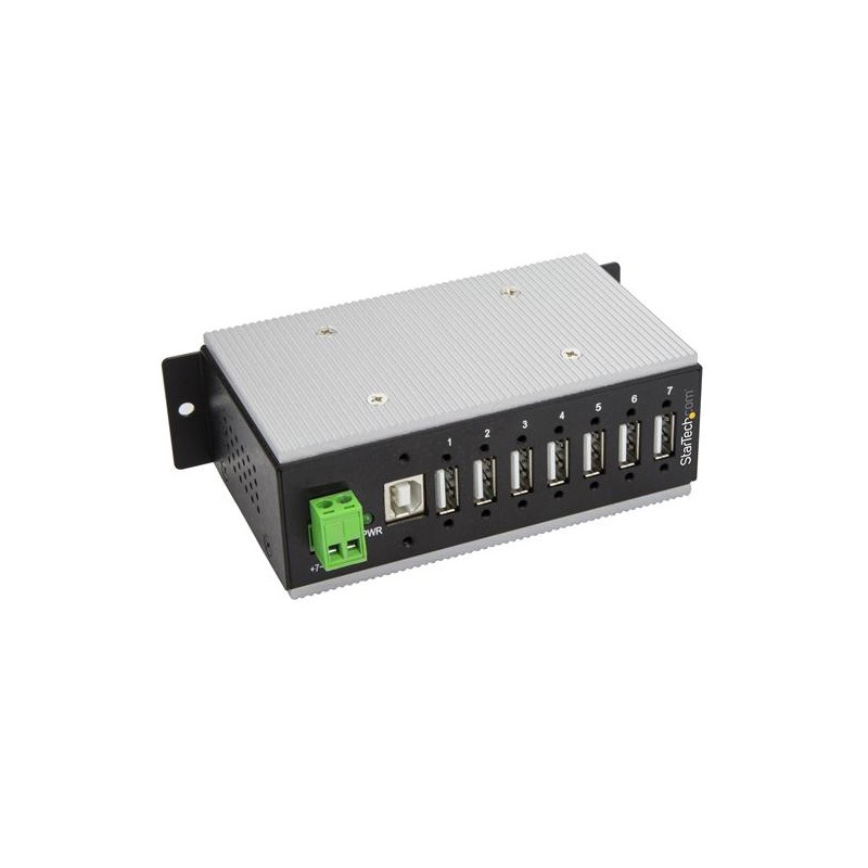 StarTech.com 7-Port Industrial USB Hub - USB 2.0 - 15kV ESD Protection