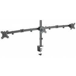 Manhattan 461658 flat panel desk mount 68.6 cm (27") Clamp Black