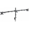 Manhattan 461658 flat panel desk mount 68.6 cm (27") Clamp Black
