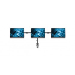 Manhattan 461658 flat panel desk mount 68.6 cm (27") Clamp Black