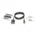 Tripp Lite RS232 to USB Adapter Cable with COM Retention (USB-A to DB9 M/M), FTDI, 1.52 m