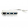 C2G 82409 interface hub USB 3.0 (3.1 Gen 1) Type-C 5000 Mbit/s White
