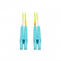 Tripp Lite LC to LC Multimode Duplex Fiber Optics Patch Cable, 1 Meter - 100Gb, 50/125, OM5, LC/LC, Lime Green