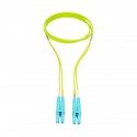 Tripp Lite LC to LC Multimode Duplex Fiber Optics Patch Cable, 1 Meter - 100Gb, 50/125, OM5, LC/LC, Lime Green