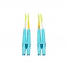 Tripp Lite LC to LC Multimode Duplex Fiber Optics Patch Cable, 3 Meter - 100Gb, 50/125, OM5, LC/LC, Lime Green