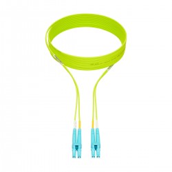 Tripp Lite LC to LC Multimode Duplex Fiber Optics Patch Cable, 3 Meter - 100Gb, 50/125, OM5, LC/LC, Lime Green