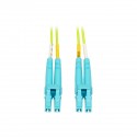 Tripp Lite LC to LC Multimode Duplex Fiber Optics Patch Cable, 5 Meter - 100Gb, 50/125, OM5, LC/LC, Lime Green