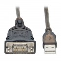 Tripp Lite USB to RS485/RS422 FTDI Serial Adapter Cable with COM Retention (USB-A to DB9 M/M), 30 in.