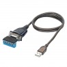 Tripp Lite USB to RS485/RS422 FTDI Serial Adapter Cable with COM Retention (USB-A to DB9 M/M), 30 in.