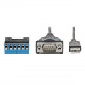 Tripp Lite USB to RS485/RS422 FTDI Serial Adapter Cable with COM Retention (USB-A to DB9 M/M), 30 in.