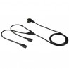 StarTech.com C13 Power Cord - Schuko CEE7 to 2x C13 - 2 m