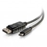 C2G 80543 cable interface/gender adapter USB-C DisplayPort Black