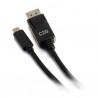 C2G 80543 cable interface/gender adapter USB-C DisplayPort Black